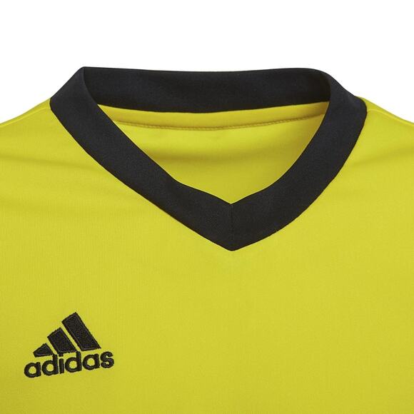 Youth Adidas Unisex Entrada 22 Soccer Jersey Team Yellow Black Size Medium - Picture 5 of 5
